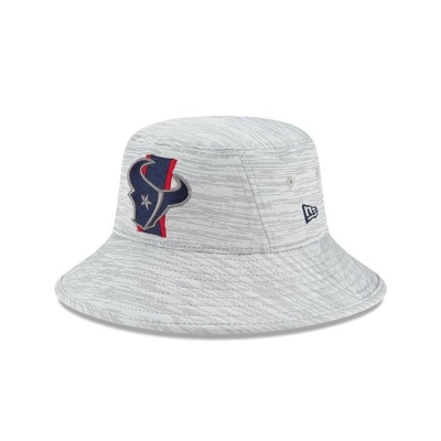 Blue Houston Texans Hat - New Era NFL Official NFL Training Stretch Bucket Hat USA2341807